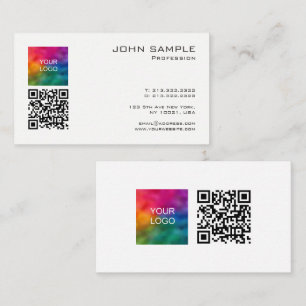 Scannen Mij QR Code Sjabloon Upload Logo Promotion Visitekaartje