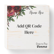 Scannen naar betalen QR Wood Sign