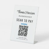 Scannen naar betalen Venmo QR Code Business Tafelb Reclamebord Met Voetstuk (Voorkant)