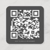 Scannen naar boek van een Appointcode QR Code Agat Vierkante Visitekaartje (Achterkant)