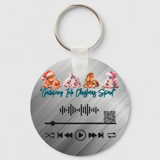 Scannen naar, "Galloping Into Sleutelhanger (Achterkant)