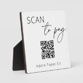 Scannen naar Teken QR-code Fotoplaat (Voorkant)