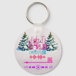 Scannen naar video, "Cold Outside"-Sleutelhanger Sleutelhanger