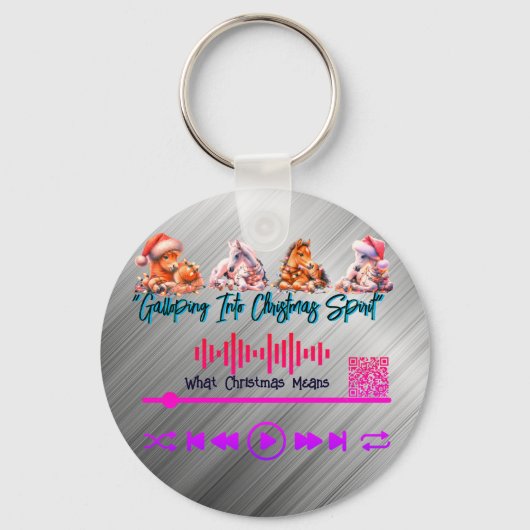 Scannen naar video, "Galloping Into Sleutelhanger (Voorkant)