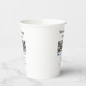 Scannen om q of code paypal venmo te betalen Voeg  Papieren Bekers (Links)