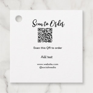 Scannen om QR-code te scannen Website-e-mail toevo Bedankjes Labels