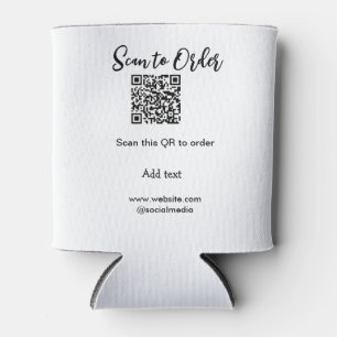 Scannen om QR-code te scannen Website-e-mail toevo Blikjeskoeler