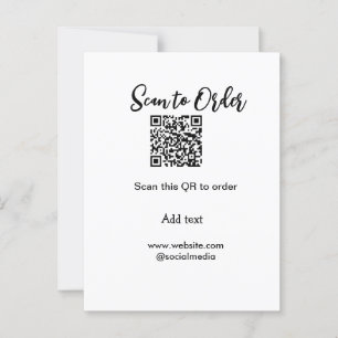 Scannen om QR-code te scannen Website-e-mail toevo Briefkaart