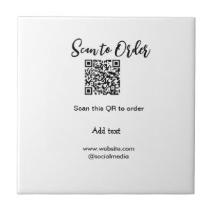 Scannen om QR-code te scannen Website-e-mail toevo Tegeltje