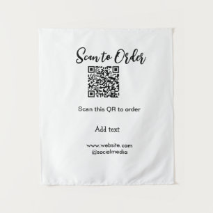 Scannen om QR-code te scannen Website-e-mail toevo Wandkleed