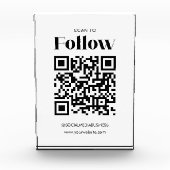 Scannen om QR-code te volgen Social Media Business Fotoblokken (Voorkant)