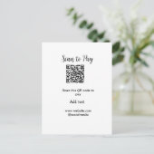 Scannen om te betalen Scannen QR-code toevoegen we Briefkaart (Staand voorkant)