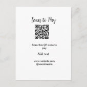 Scannen om te betalen Scannen QR-code toevoegen we Briefkaart (Voorkant)