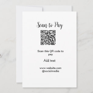 Scannen om te betalen Scannen QR-code toevoegen we Feestdagenkaart