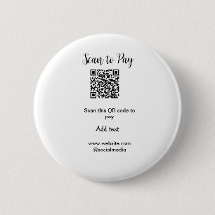 Scannen om te betalen Scannen QR-code toevoegen we Ronde Button 5,7 Cm
