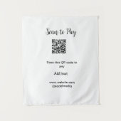 Scannen om te betalen Scannen QR-code toevoegen we Wandkleed (Voorkant)