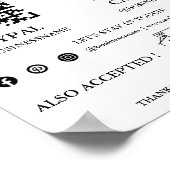 Scannen om te betalen Zakelijke Qr Code Betalingst Poster (Hoek)