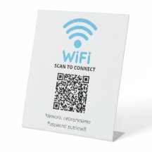 Scannen om verbinding te maken Gratis wifi voor ga