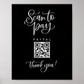 Scannen QR Code Teken Weduwschap Betaling Klein be Poster (Voorkant)