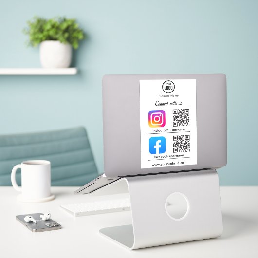 Scanner De Code QR Pour Se Connecter Sur Sticker D (Ordinateur portable sur le bureau)