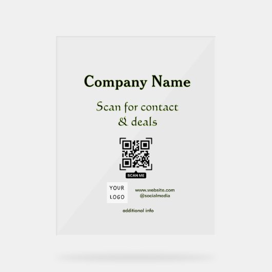 scanner le QR pour le nom de l'entreprise du site  (Recto)