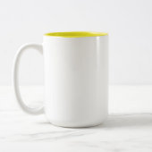 Scanner Monkey Coffee Mok 15 oz - wit & geel (Links)