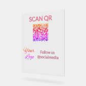 Scanner pour afficher le menu restaurant hôtel QR (Angle)
