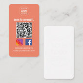 Scanner pour connecter la carte de visite (Devant / Derrière)