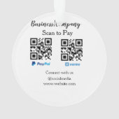 Scanner pour payer le code q r paypal venmo ajoute (dos)