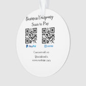 Scanner pour payer le code q r paypal venmo ajoute (devant)