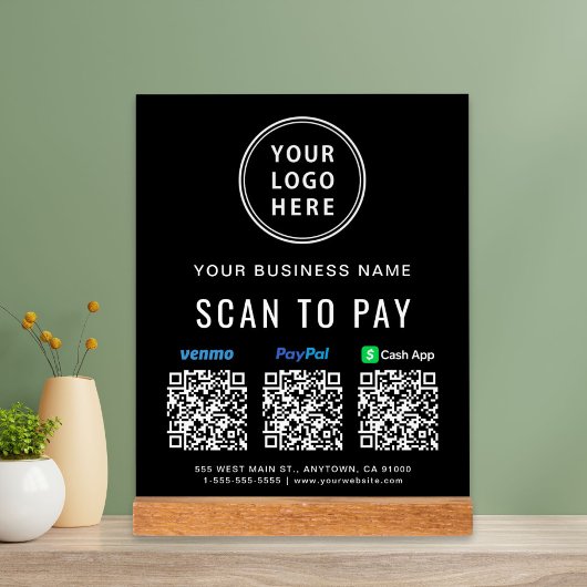 Scanner pour payer les codes QR Logo Paypal Venmo