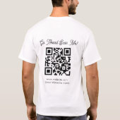 Scannez-moi Code QR Événement Commercial T-Shirt V (Dos)