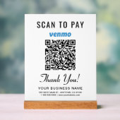Scannez pour payer le code QR Venmo blanc (Neutre)