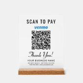 Scannez pour payer le code QR Venmo blanc (Recto)