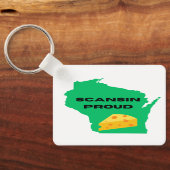 Scansin (Wisconsin) Trots! Sleutelhanger (Achterkant)