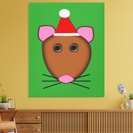 Scanvas met vier kerst canvas afdruk (Insitu (Woonkamer))