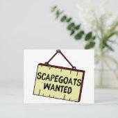 Scapegoats Wanted Briefkaart (Staand voorkant)