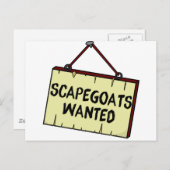 Scapegoats Wanted Briefkaart (Voorkant / Achterkant)