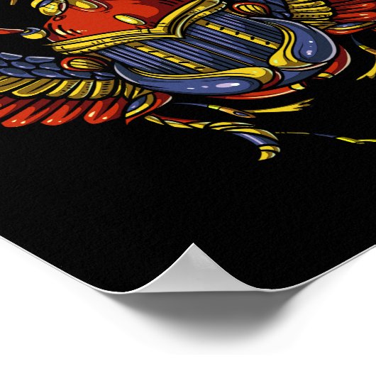 Scarab Ankh Egyptian Eye of Horus Ancient Symbool Poster (Hoek)