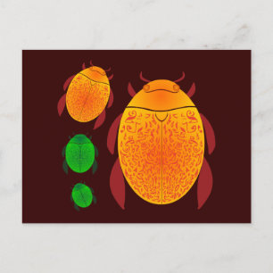 Scarab Beetle Briefkaart