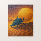 Scarab Beetle Puzzle Divine Sacré Or (Vertical)