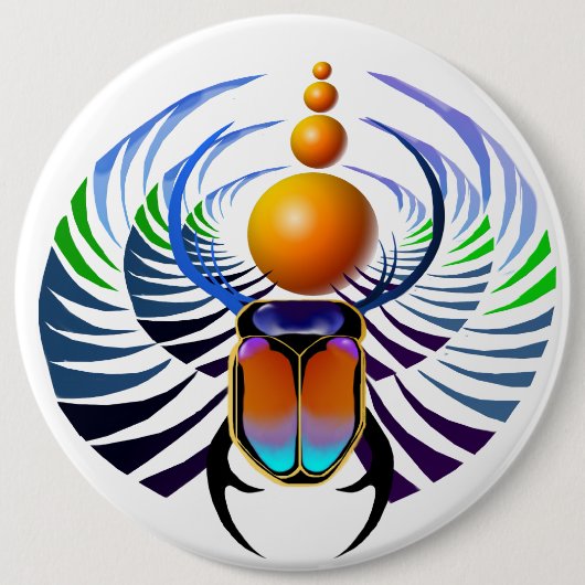 Scarab-Button Ronde Button 6,0 Cm (Voorkant)