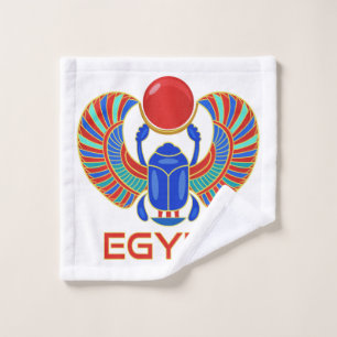 Scarab Égyptien Avec Le Mot Egypte