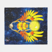 Scarab Fleece Deken (Voorkant (Horizontaal))