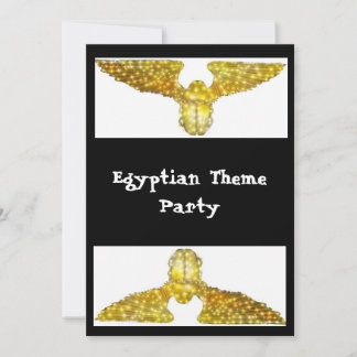 Scarab Kever gouden Egyptisch themafeest Kaart