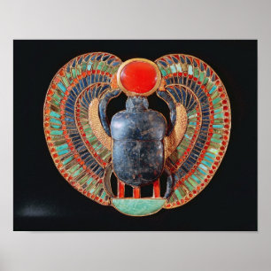 Scarab pectoris, van de tombe van Tutankhamun Poster