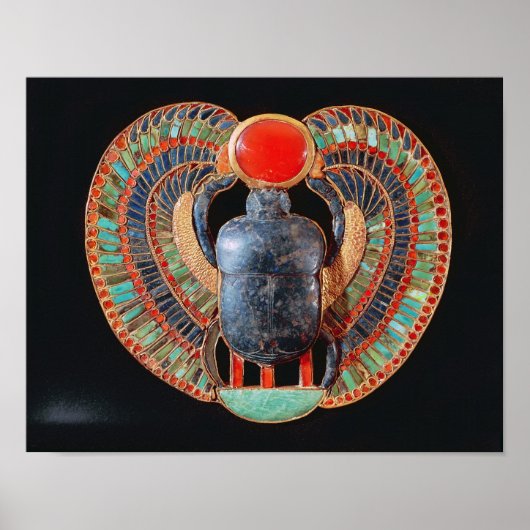 Scarab-pectoris, van de tombe van Tutankhamun Poster (Voorkant)