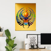 Scarab-Poster Poster (Thuiskantoor)