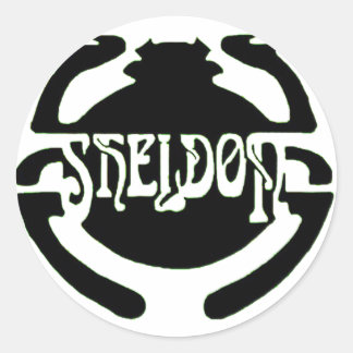 Scarab-Sticker Ronde Sticker