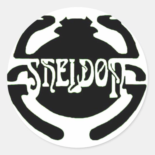 Scarab-Sticker Ronde Sticker (Voorkant)